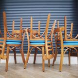 6 vintage bistro chairs