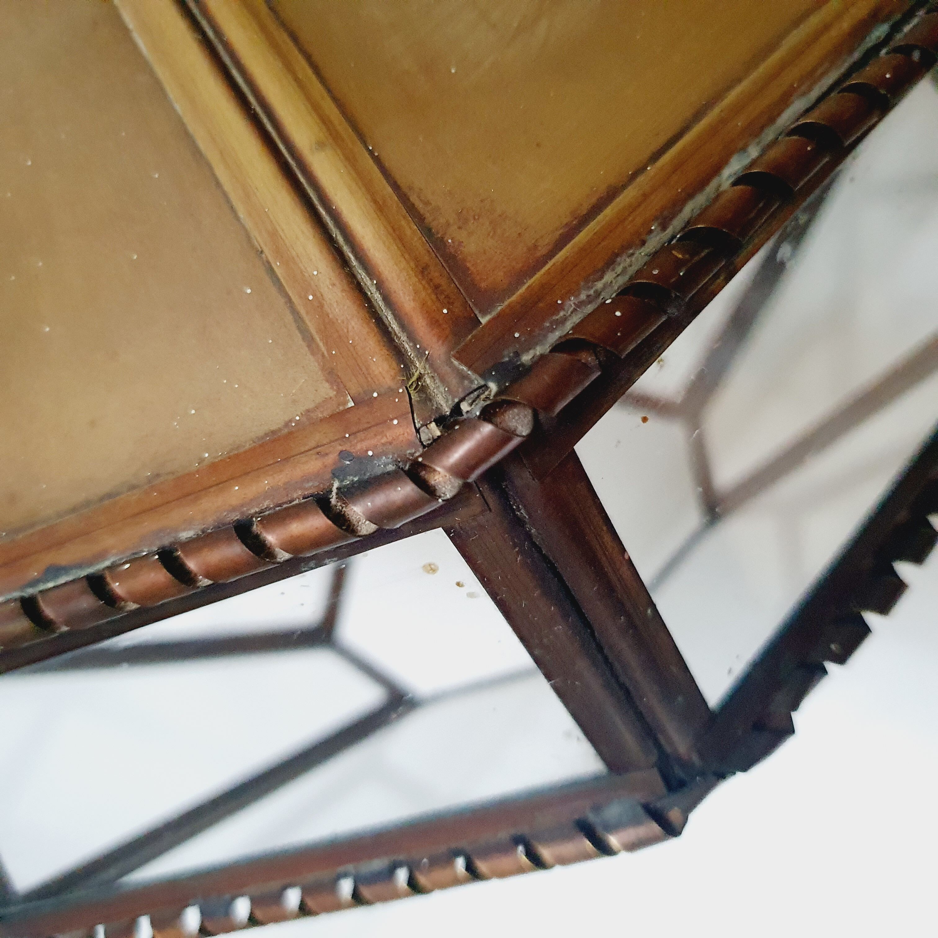 Art Deco glass and brass pendant lamp