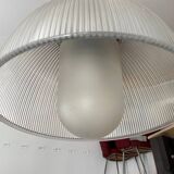 Suspension industrielle corps aluminium diffuseur méthacrylate vintage 70