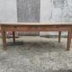 Old farmhouse table of 2x1 m and 8 places in beech and oak