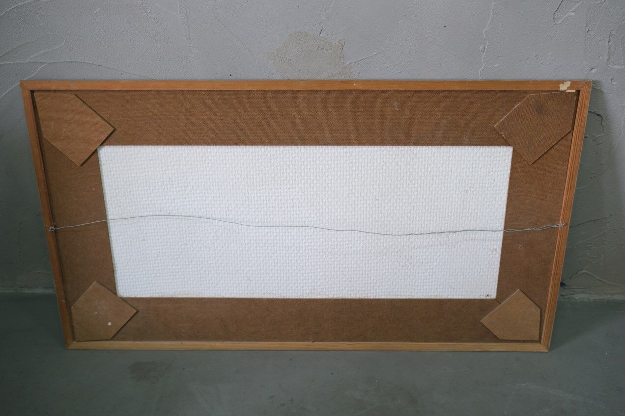 Gideon Isaksson, Scandinavian Modern Painting, 1960s, Oil on Panel, Framed