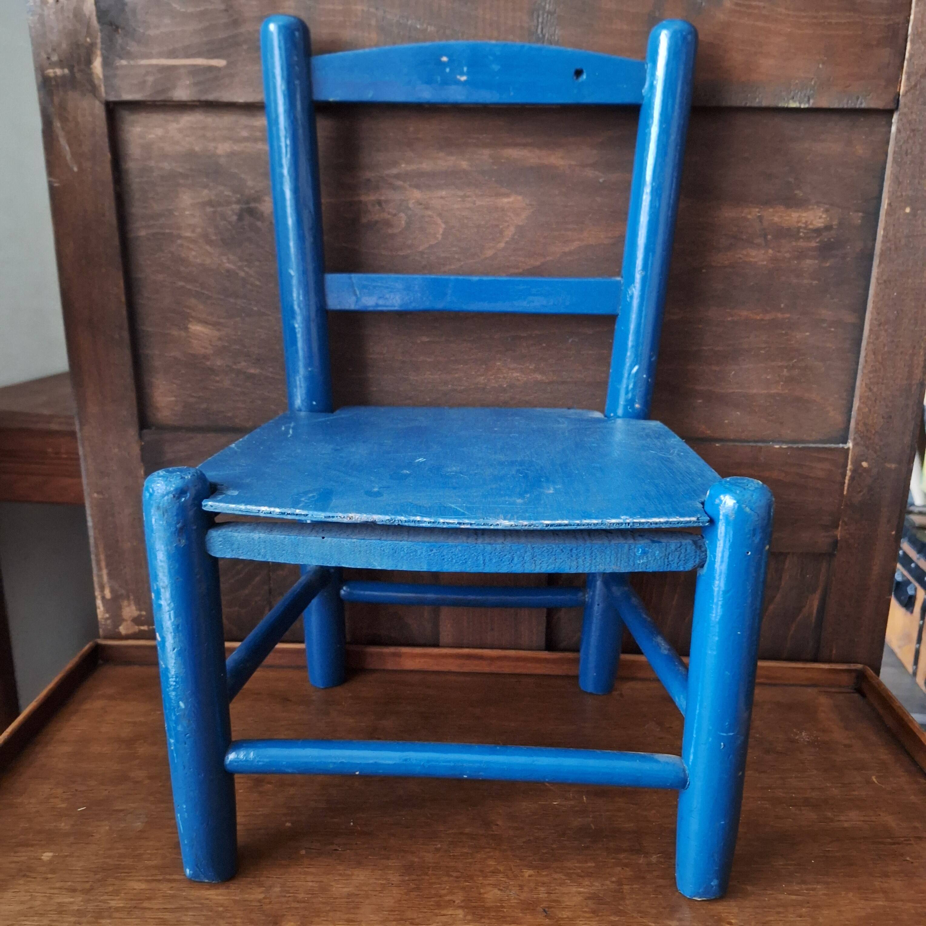 Painted wooden children's chair