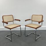 Vintage in style Cesca Chairs by Marcel Breuer, Italy, 1980s, Set of 2