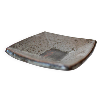 Plat en céramique moderne du milieu du siècle par Janet Leach, Angleterre