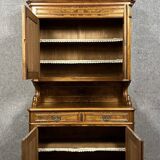 Louis Philippe period two-part sideboard in blond walnut circa 1830