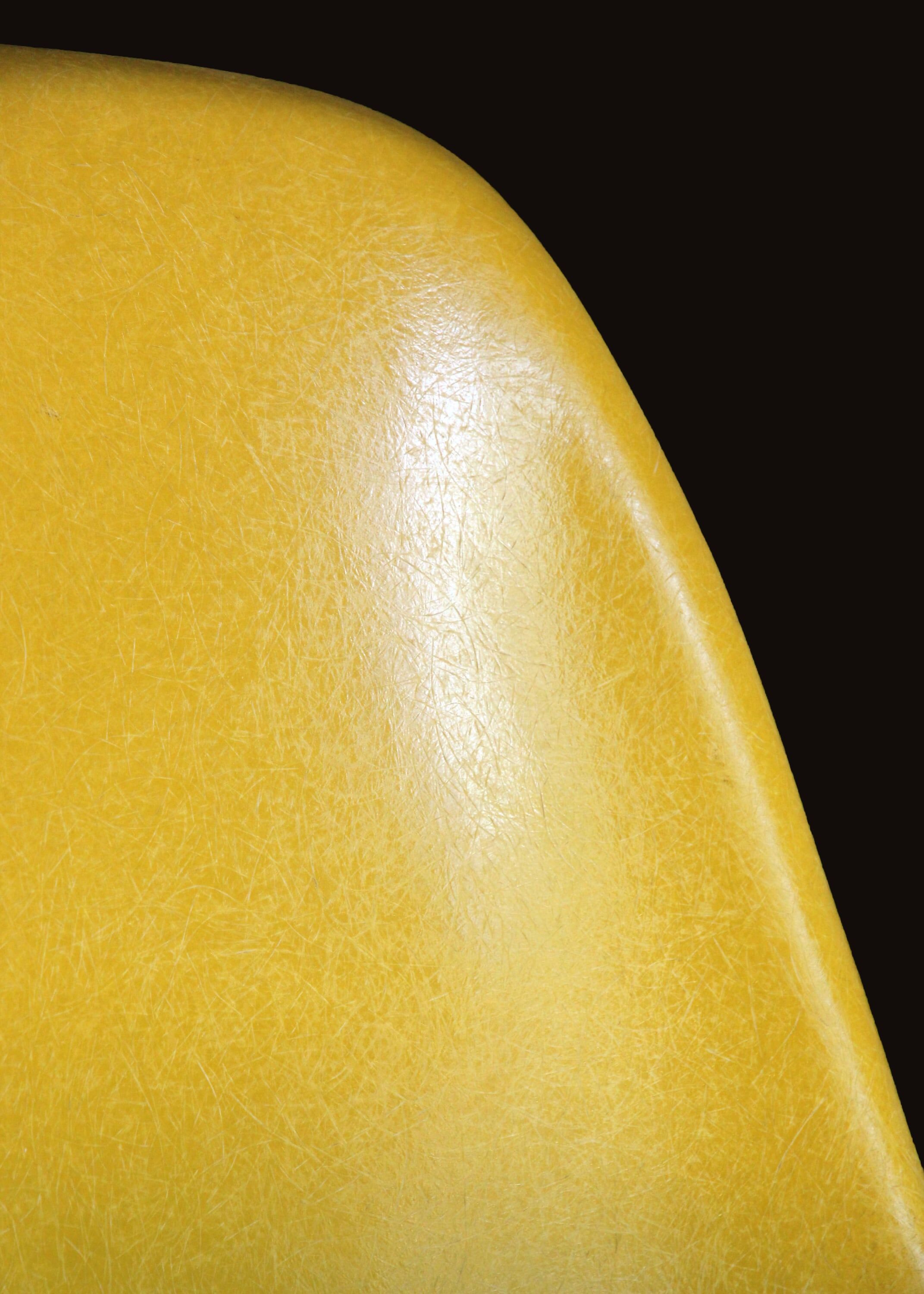 Pair of Yellow DSW Chairs by Charles and Ray Eames for Herman Miller