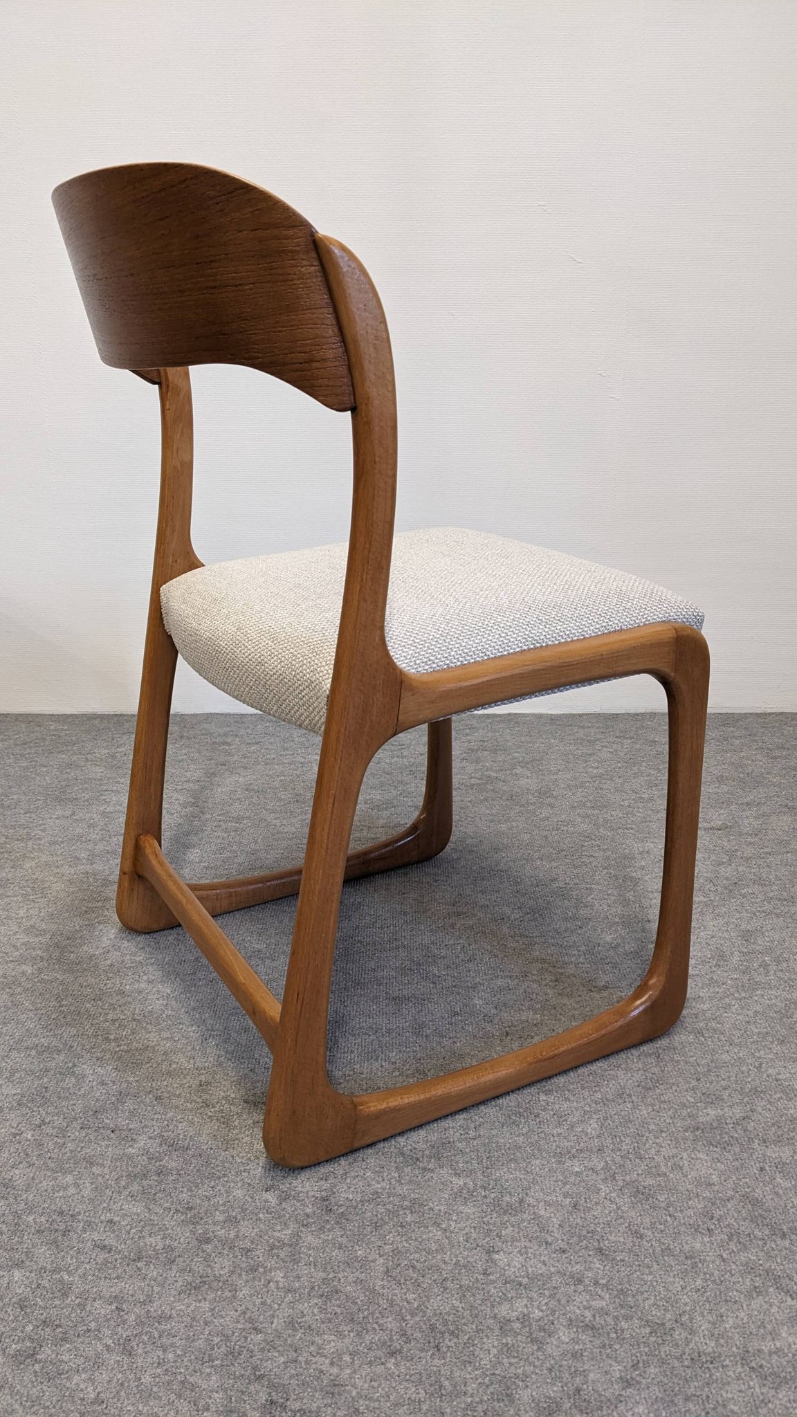 Set of 4 Baumann sled chairs, France circa 1970.
