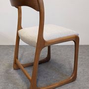 Set of 4 Baumann sled chairs, France circa 1970.