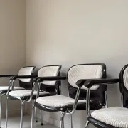 Four vintage bucket chairs SMK400K from Drabert designed by Gerd Lange