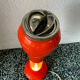 Large floor ashtray lamp tulip space age, with aquatic lighting 70s