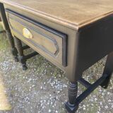 2 tables de chevet bois et noir
