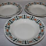 Lot of 5 Badonviller model Quiberon hollow plates