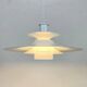 Large Vintage Pendant Light • Lyfa • Denmark • 1970