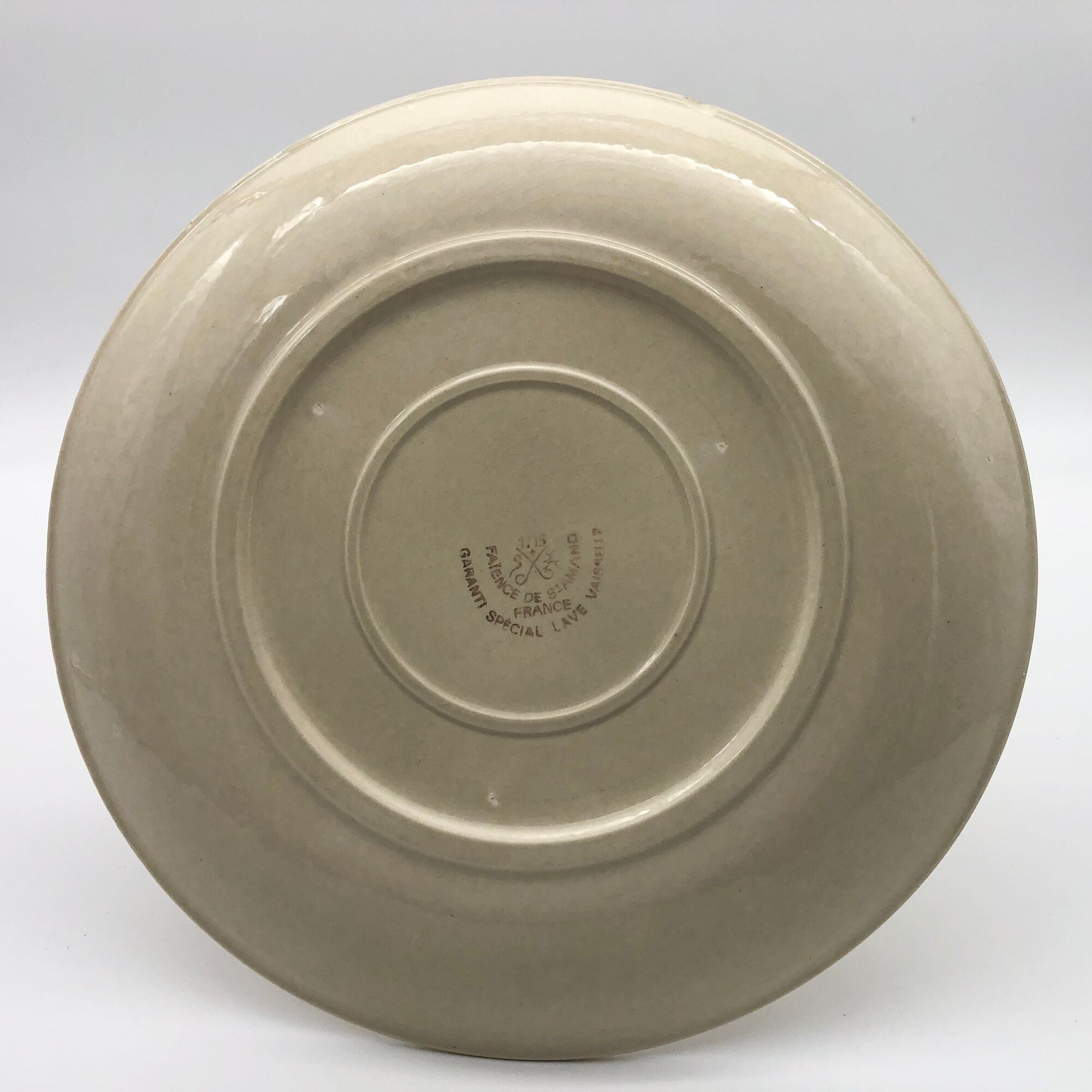 6 fish plates, earthenware of St Amand