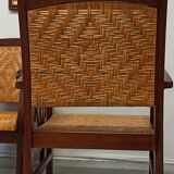 Pair of colonial style armchairs