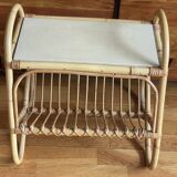 Small rattan side table