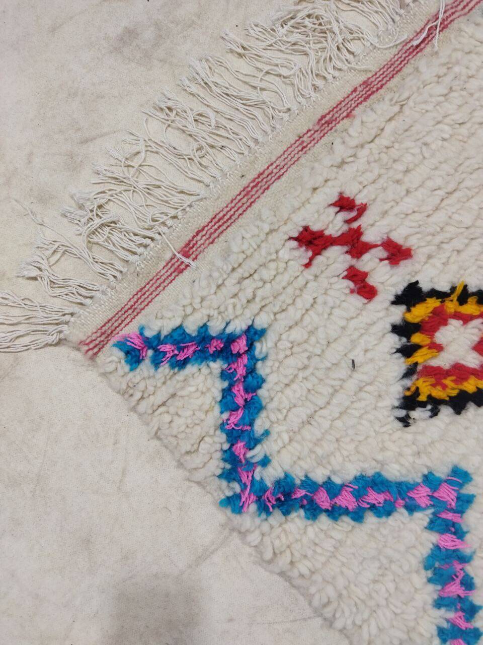 Handmade Moroccan Berber rug 253 X 143 CM