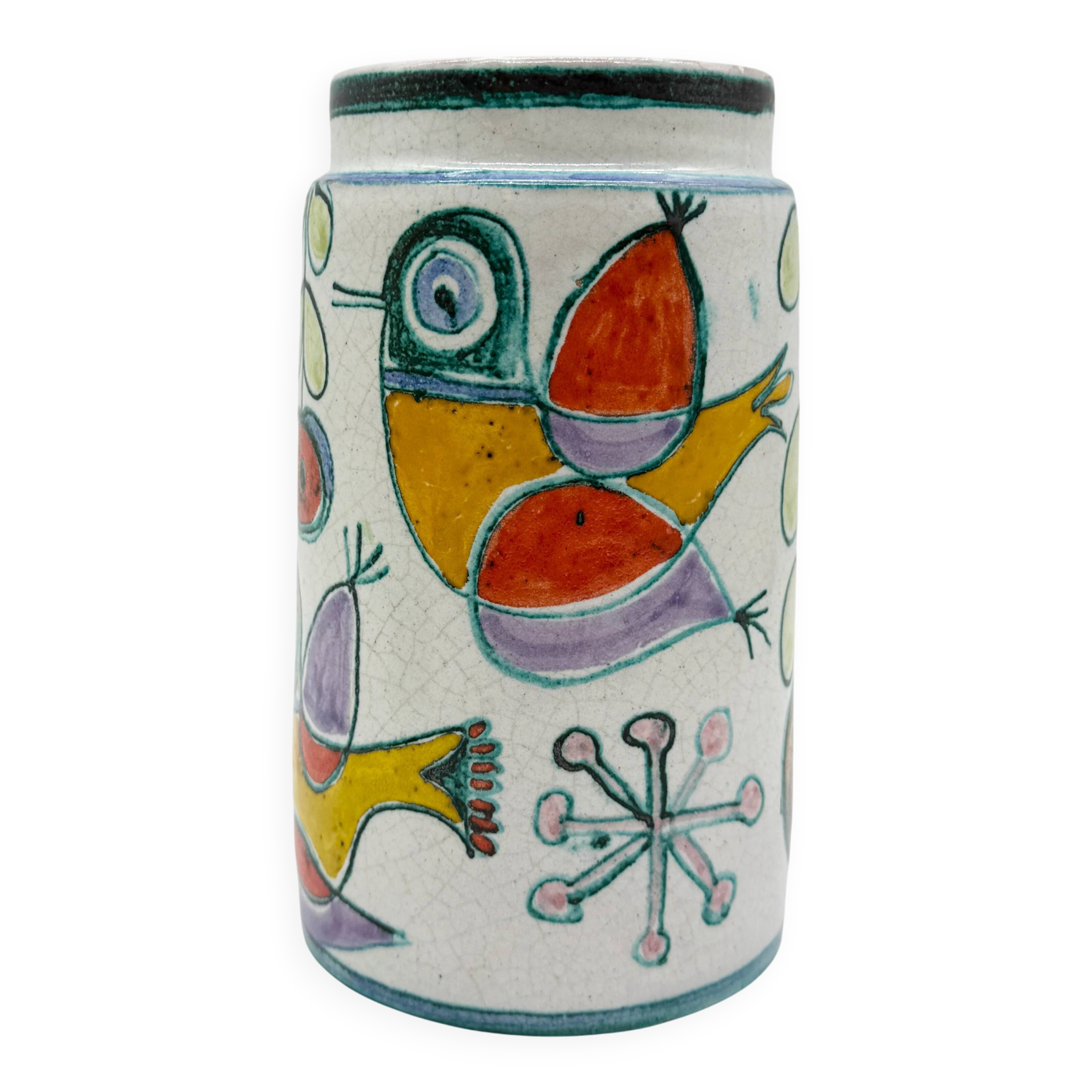 "Jardin" vase in ceramic, Ceramiche Simone, Italy 1960s