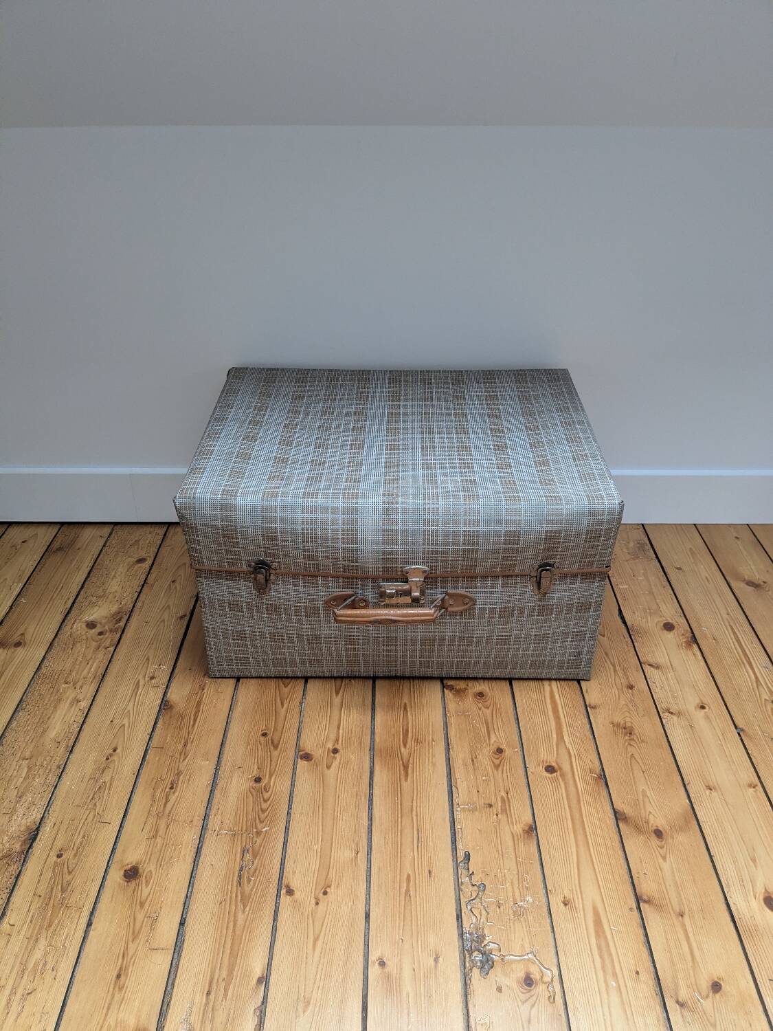 Old cardboard suitcase