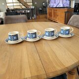 4 vintage cups and saucers