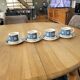 4 vintage cups and saucers
