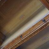 Bibliothèque en chêne allemand avec portes pliantes, vers les années 1900