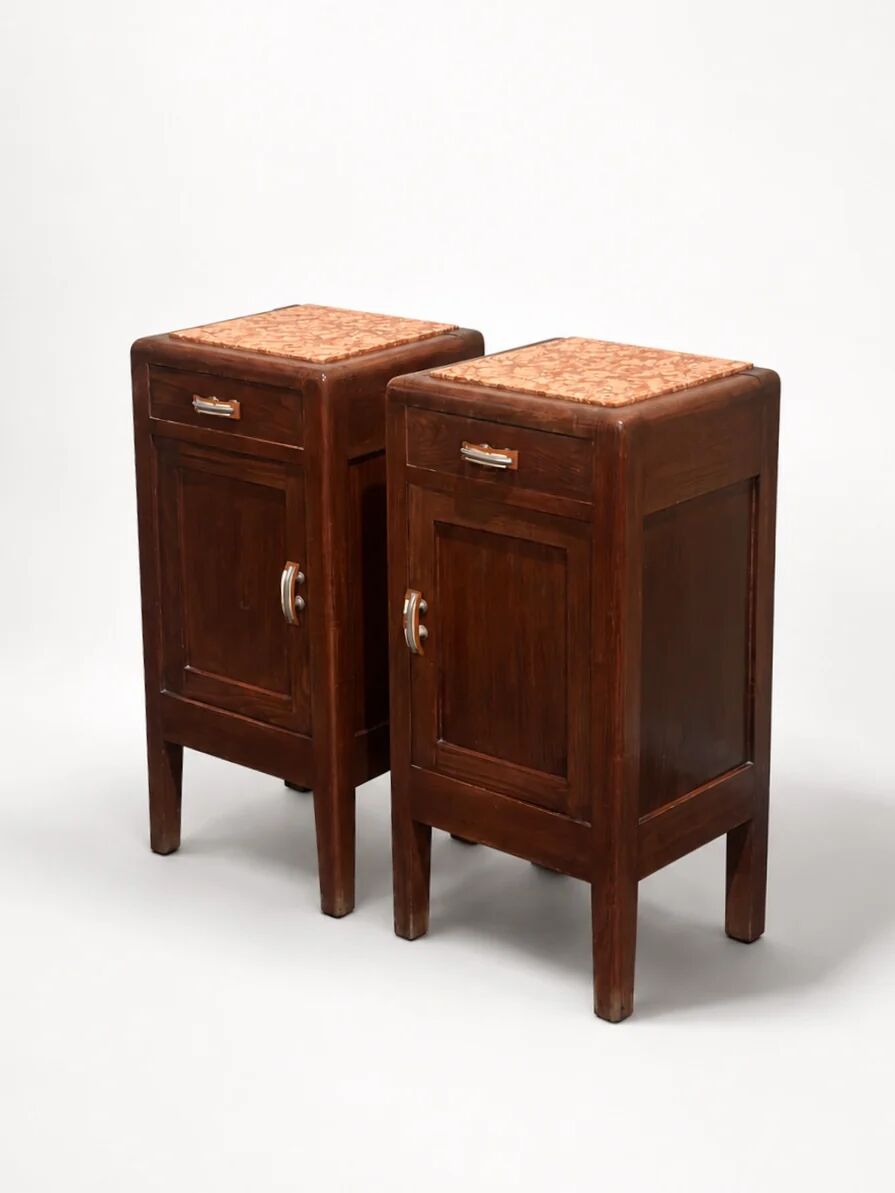 Tables de nuit Art Déco, Italie années 1930