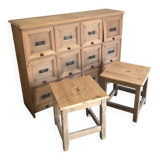Grand tabouret en bois