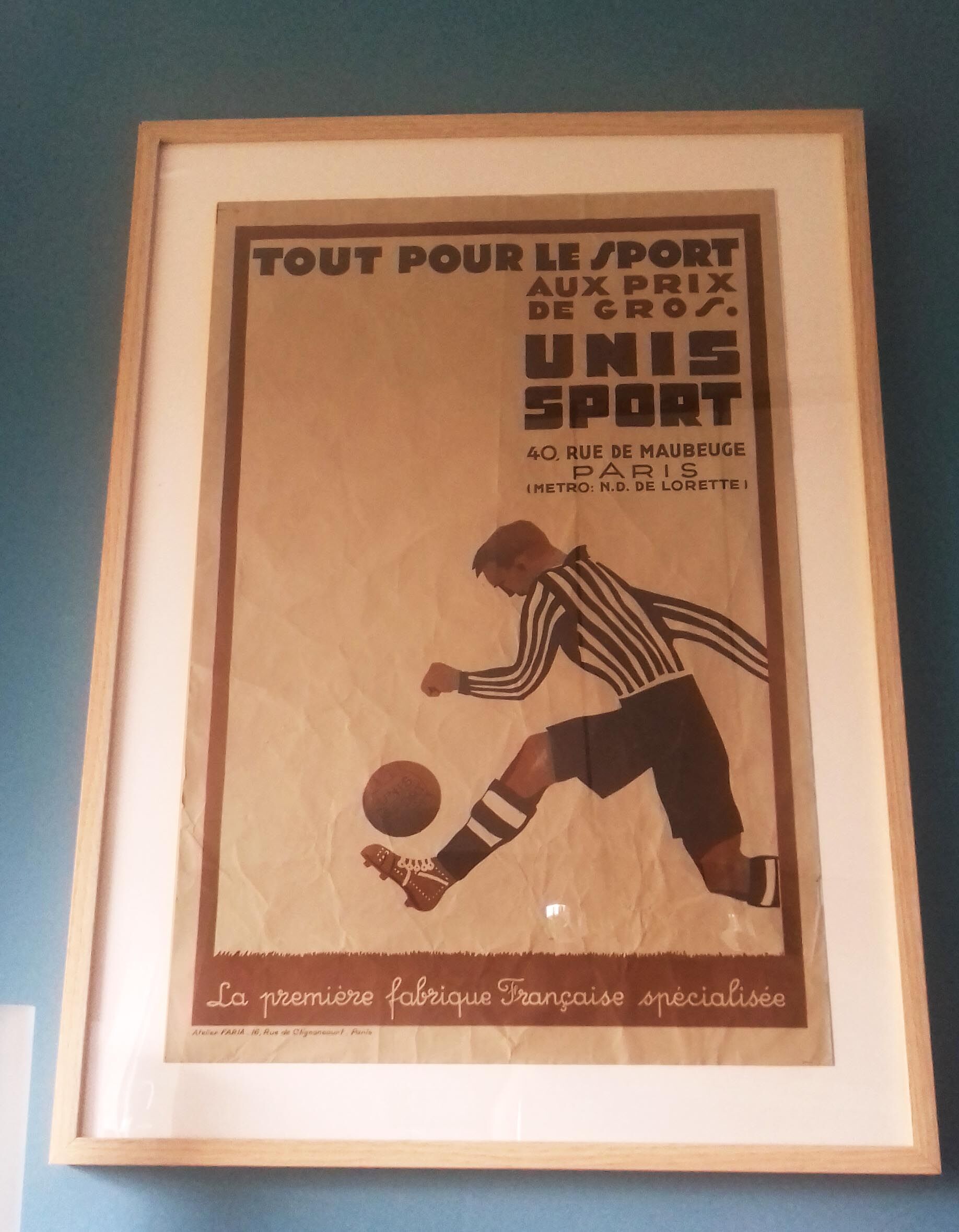 Affiche publicitaire des années 50