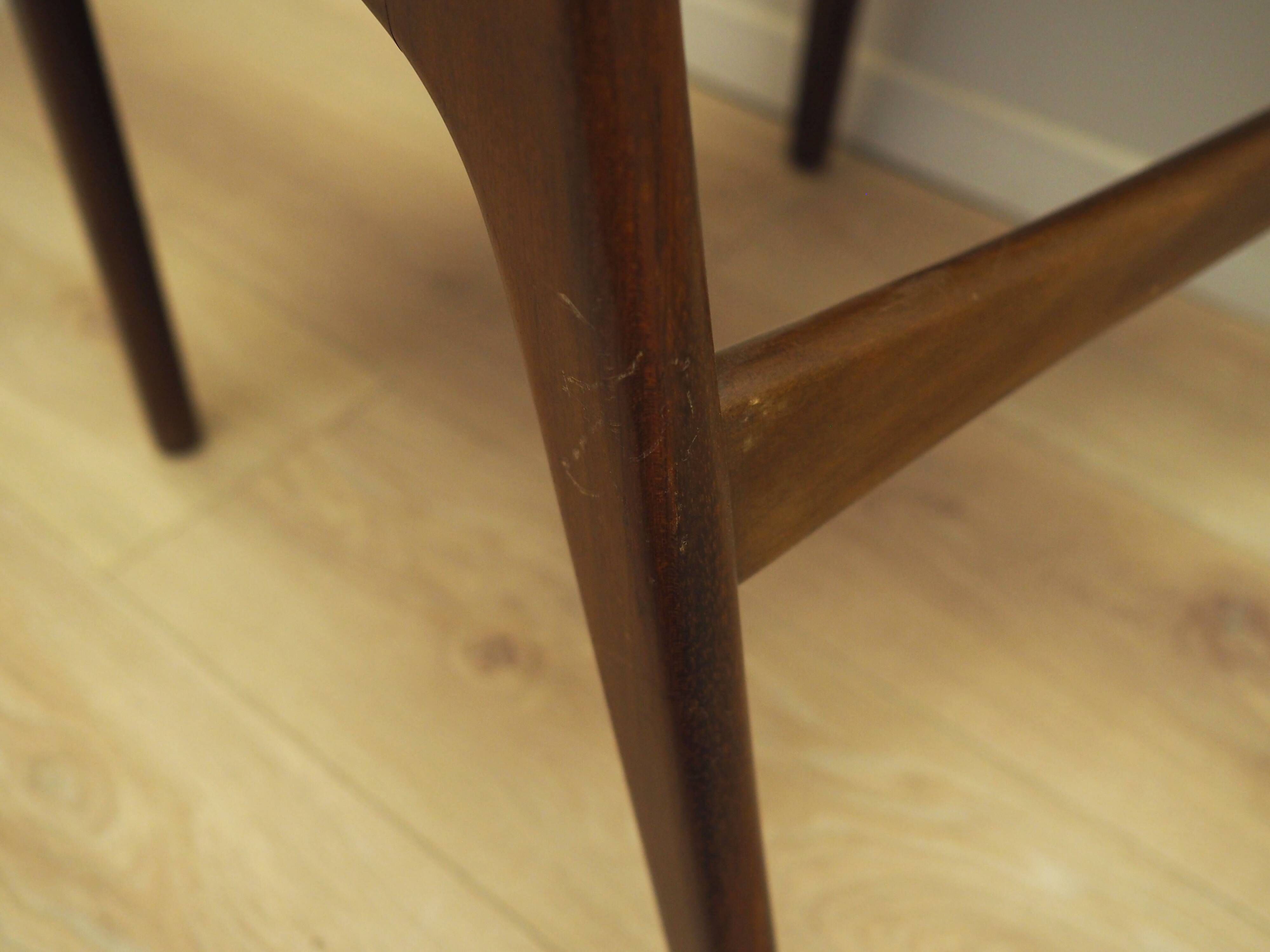Set of six mahogany chairs, Danish design, 1970s, designer: Henning Kjærnul
