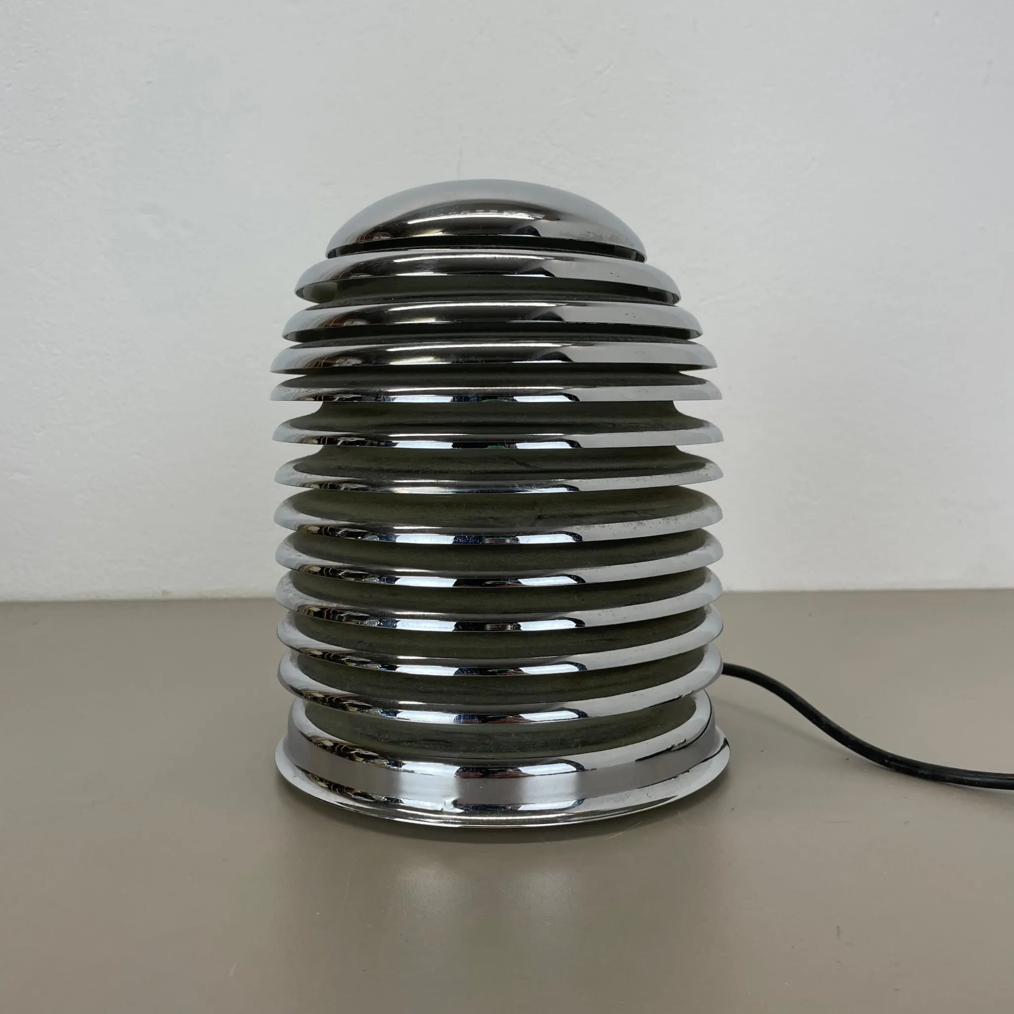 Vintage Table Lamp made of Chromed Metal by Kazuo Motozawa for Staff Leuchten, Germany, 1970s