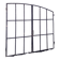 Industrial arched metal window L128xH114 19th century glass roof 2 leaves