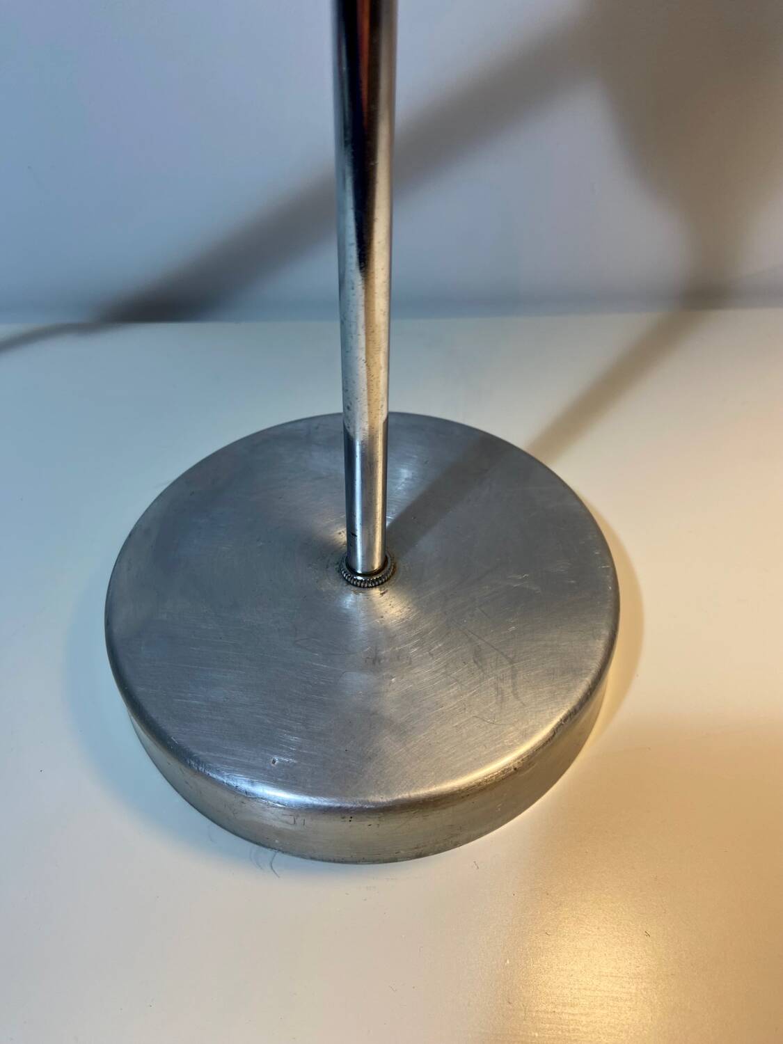 Brushed aluminum desk lamp