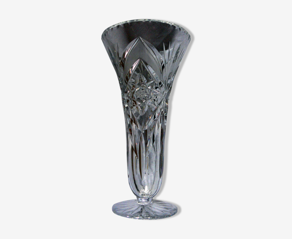 Vase tulipier cristal taillé | Selency
