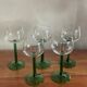 5 white wine glasses