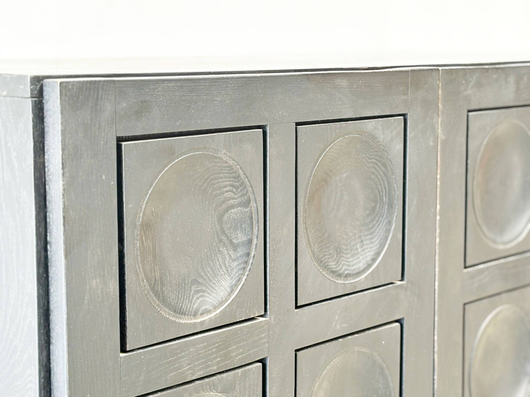 1970's Belgian brutalist graphical Musterring bar cabinet