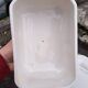 Flowered porcelain butter dish