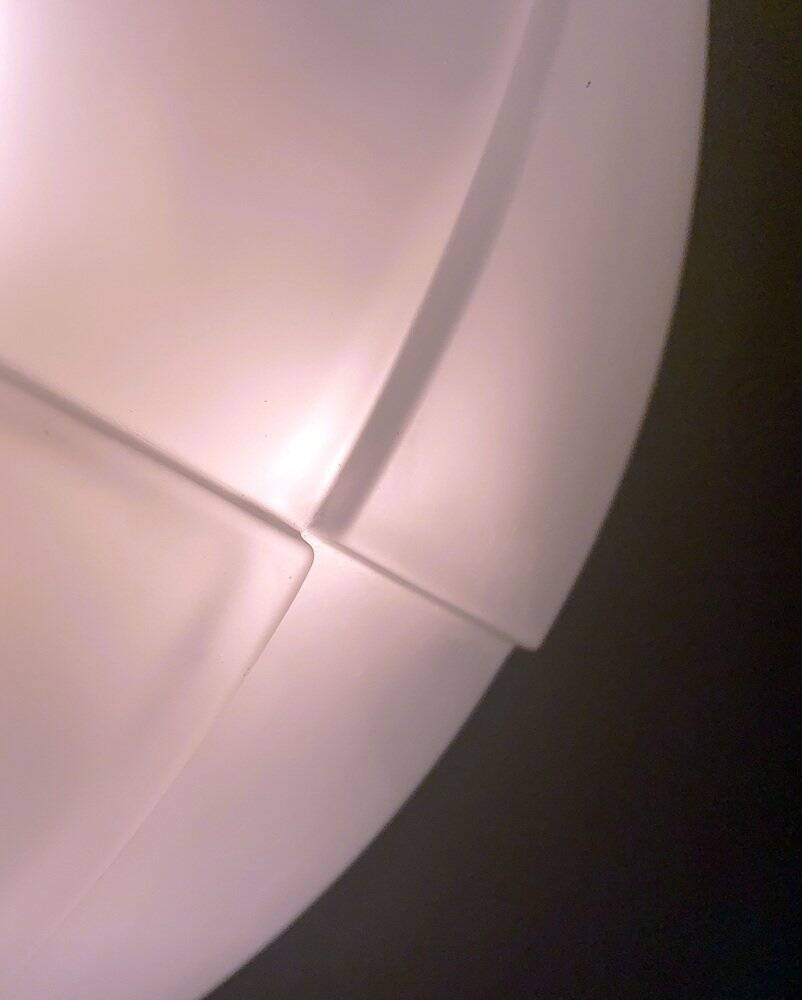 Plafonnier en verre postmoderne espagnol de Milan Iluminación, années 1980