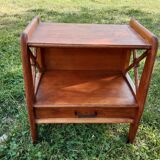Bedside table with braces