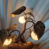 Floor lamp rhubarb leaf 70s