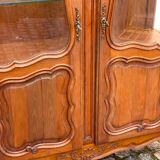 Louis XV display case in solid wood