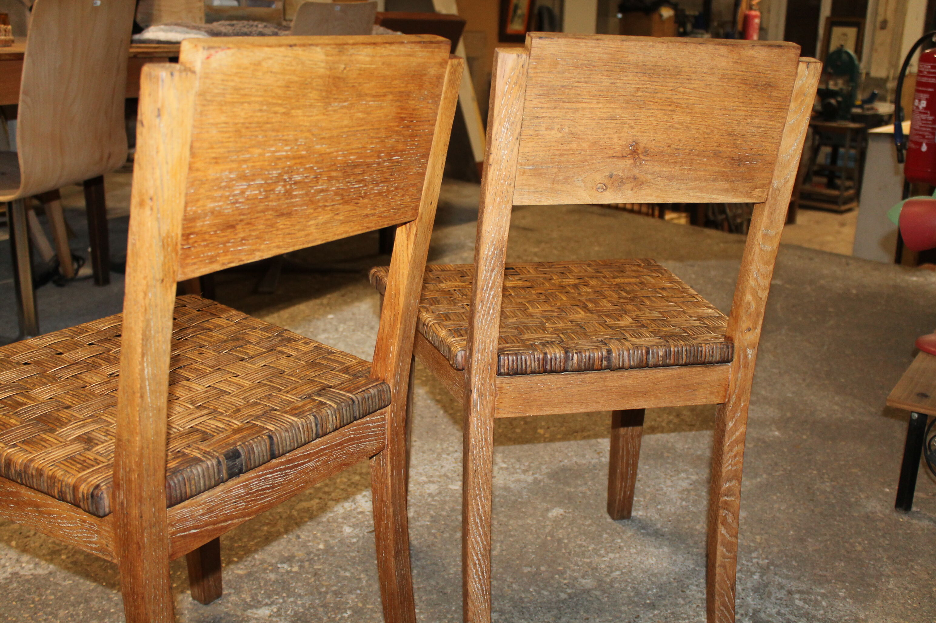 Set of two cannate chairs reconstruction