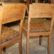 Lot de deux chaises cannées reconstruction