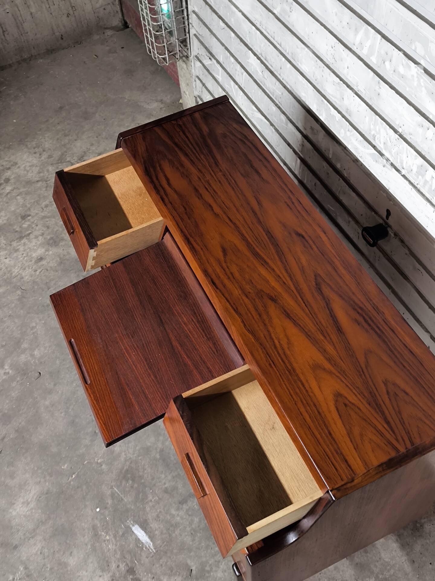Vintage Scandinavian secretary Arne Wahl Iversen 1960 rosewood