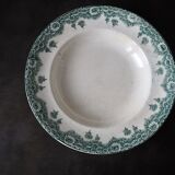 Set de 4 assiettes creuses Longwy, modèle Château