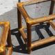 Set headboard and bedside woven rattan maugrion