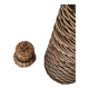 Glass and rattan bottle