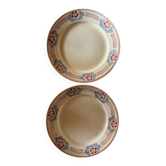 Pair of large old ST Amand flat plates