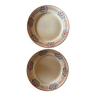 Pair of large old ST Amand flat plates