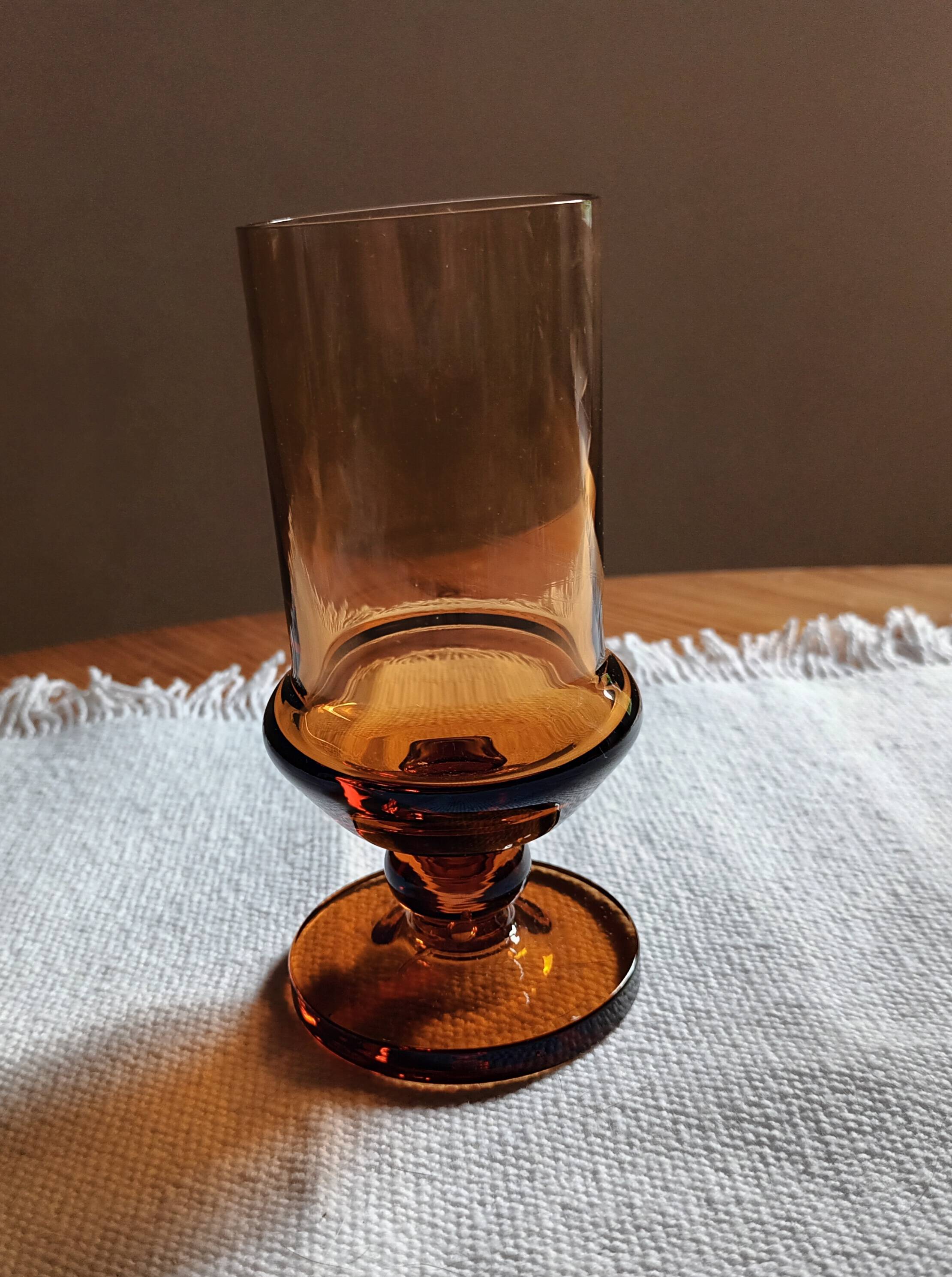 7 verres en verre soufflé de Vallérysthal